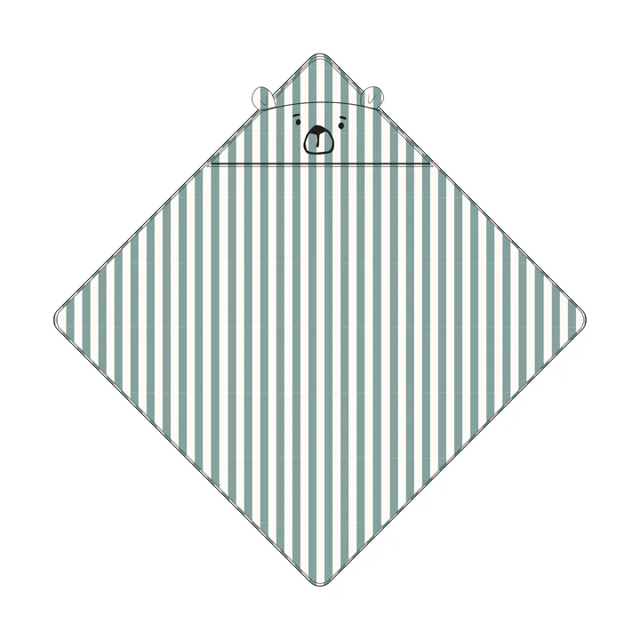 Albert huppupyyhe 70x70 cm - Peppermint-creme de la creme - Liewood