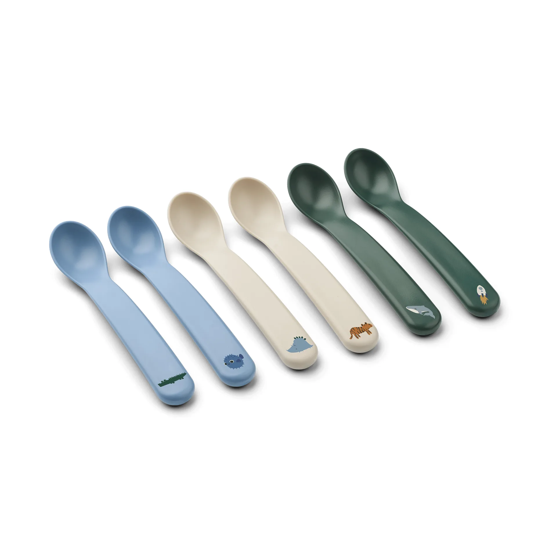 Liewood Auste lusikka 6 kpl Beach Blue Mix | Alk. 20,00 €