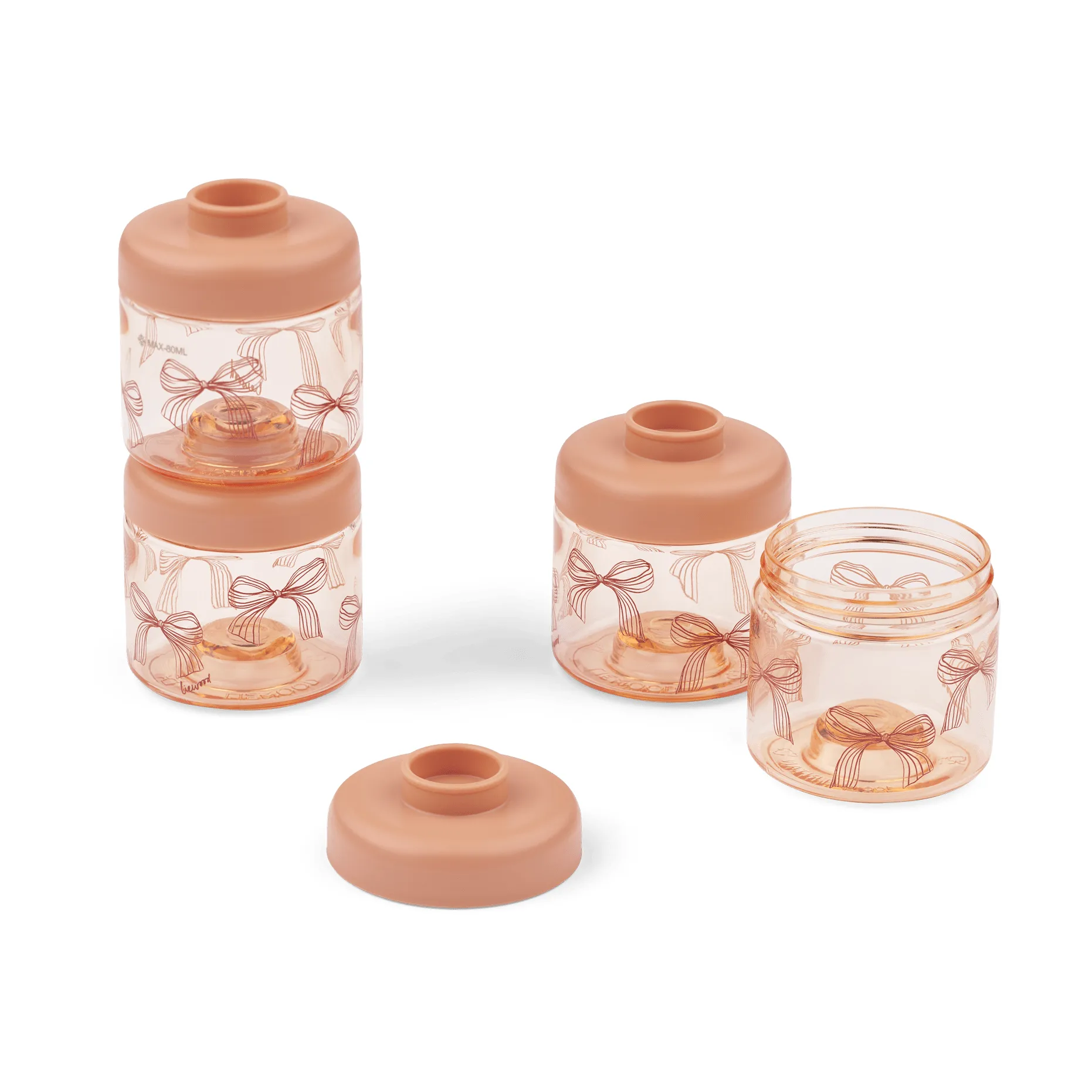 Dominique lastenruokapurkit 100 ml 4-pack, Bows-Pale Tuscany Liewood