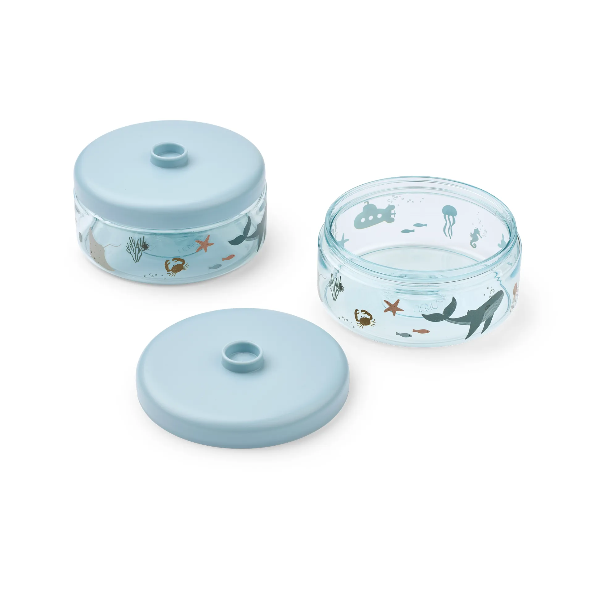 Dominique lastenruokapurkit 500 ml 2-pack, Merieläin sandy Liewood