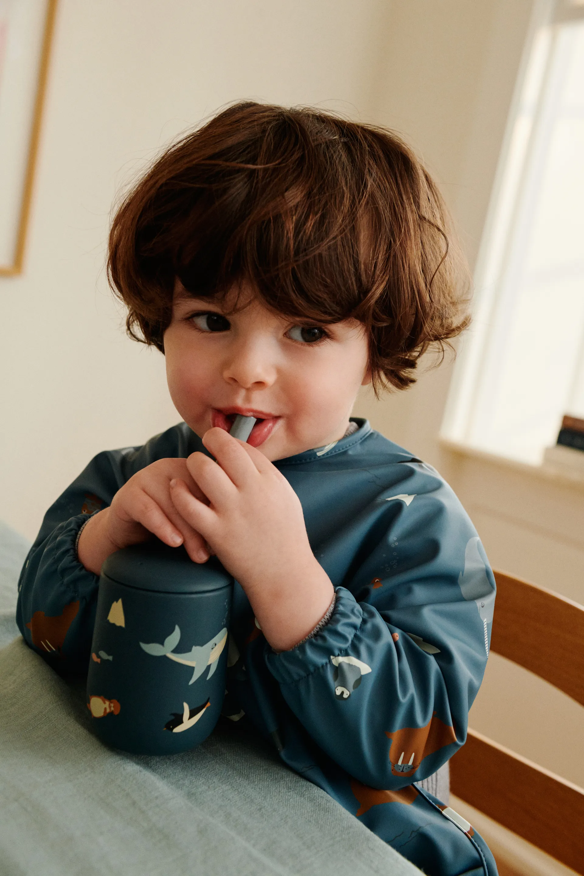 Ellis printed nokkamuki pillillä 23 cl., Arctic Sea-Ocean view Liewood