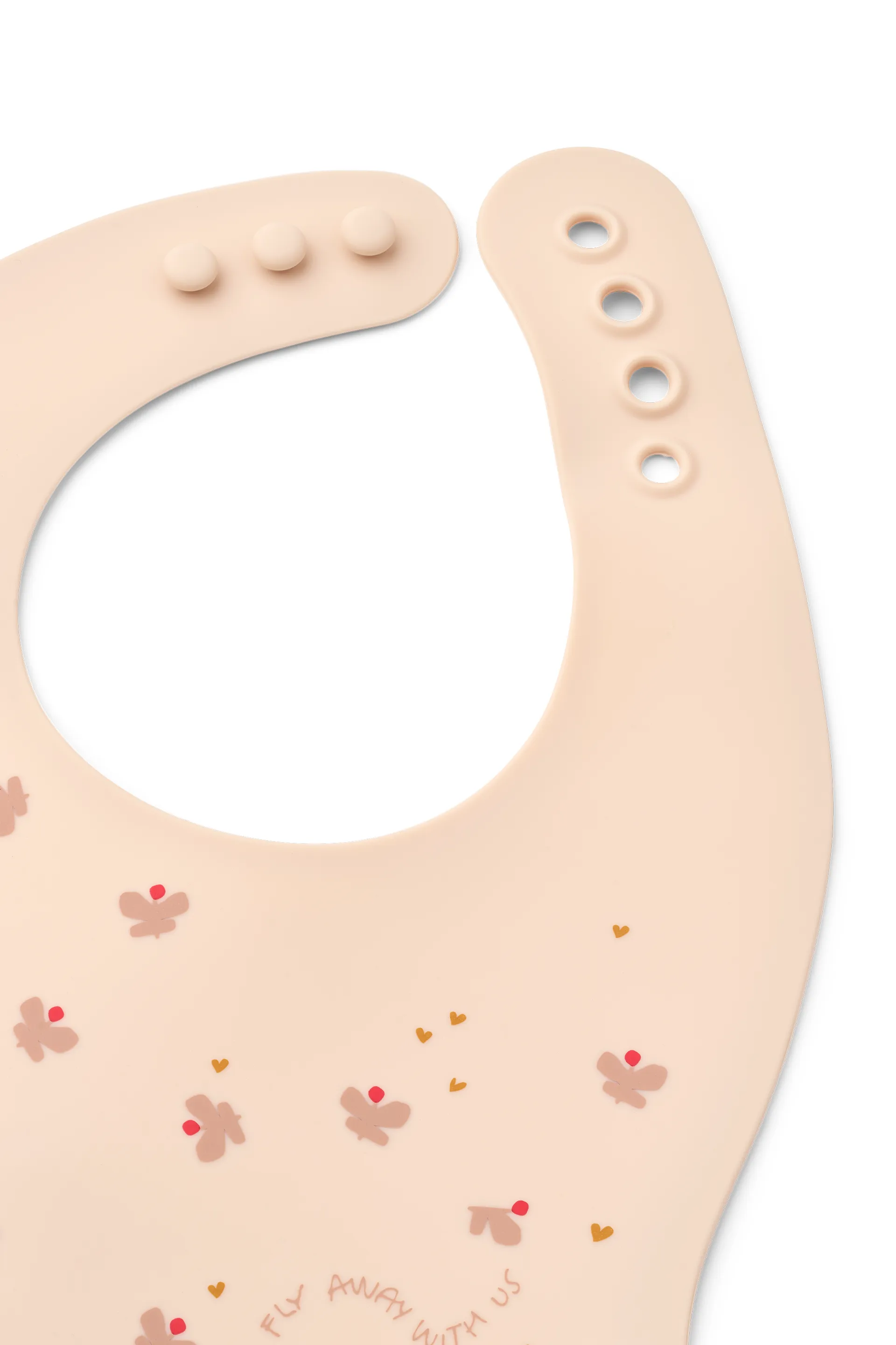 Ember painettu ruokalappu 2 osaa, Mini Butterfly-apple blossom Liewood