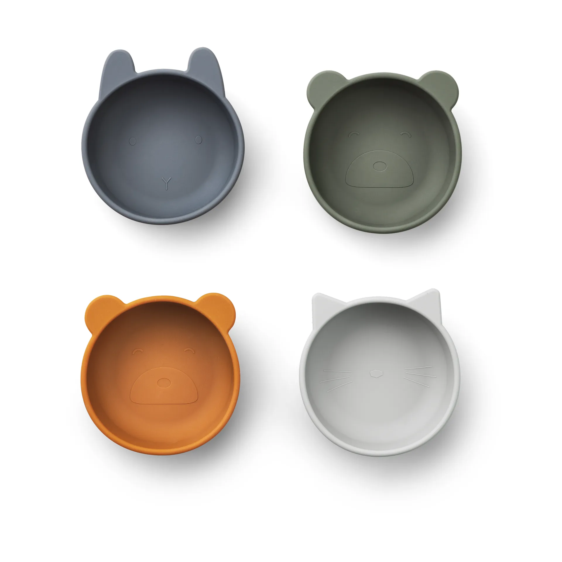 Iggy silikonikulho 4 osaa, Blue mix Liewood