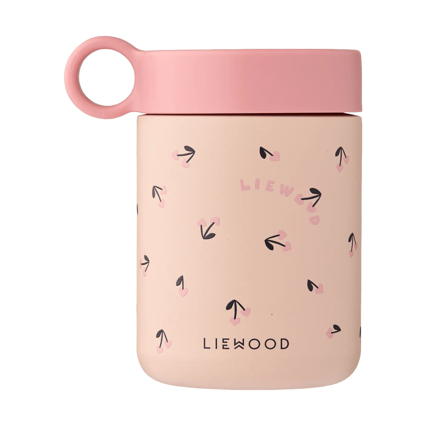 Kiani painettu termospullo, Mini cherry heart-rosey Liewood