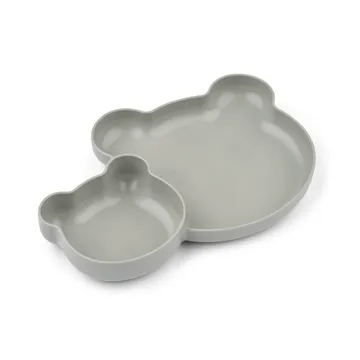 Magus Bear Divider lautanen, 2 osaa - Dove blue - Liewood