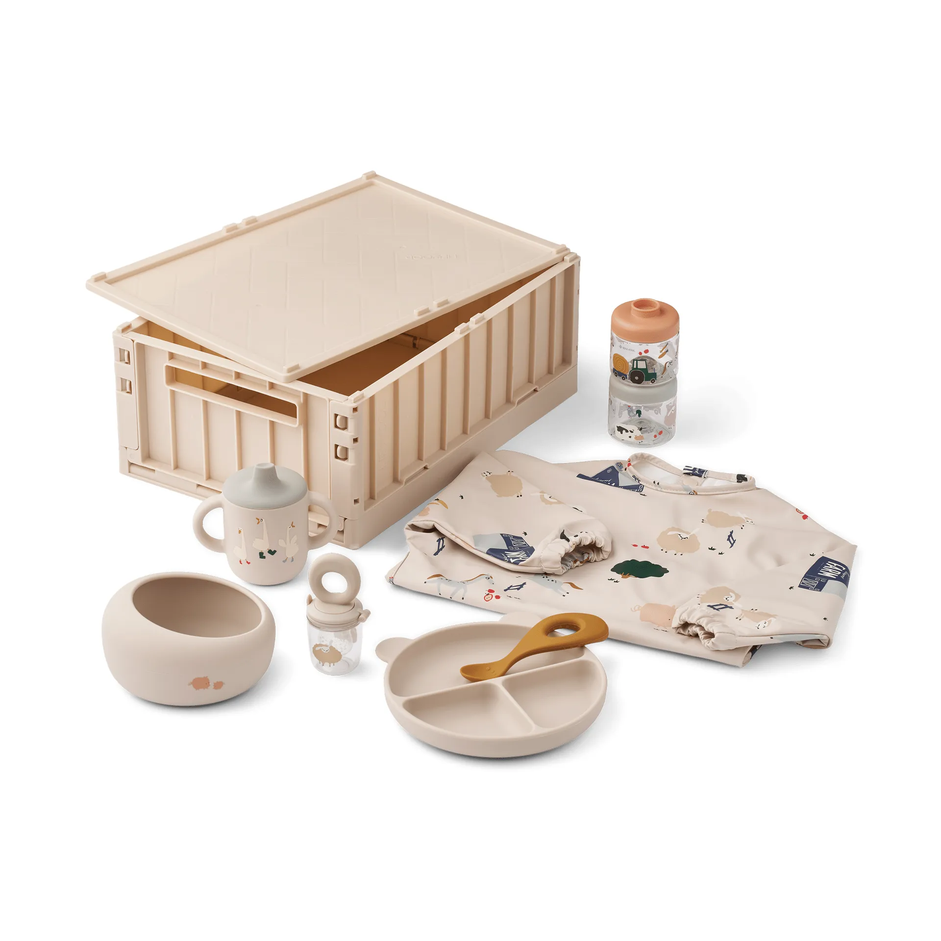 Liewood Meera Baby Mealtime astiasto Farmlife-Sandy