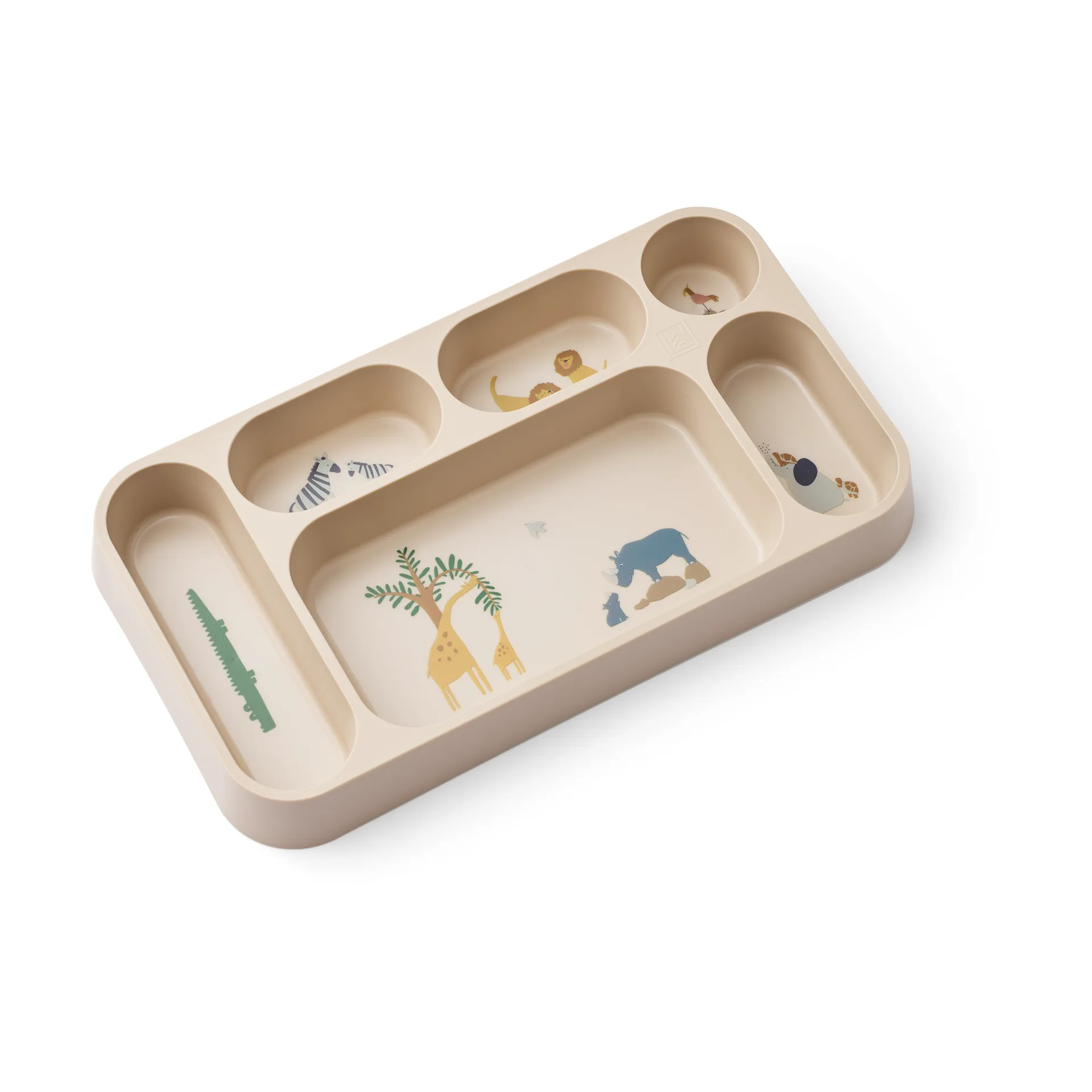 Mosu lautanen 6 lokeroa 17x30 cm, All together-Sandy Liewood