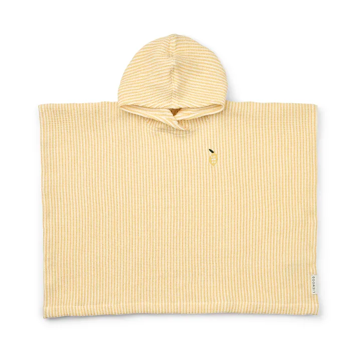 Paco kylpyponcho lemon yellow creme de la creme stripe - 5–6 vuotta - Liewood