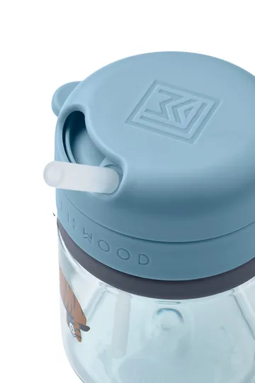 Pavia muki pillillä 28 cl - Fun-beach blue - Liewood