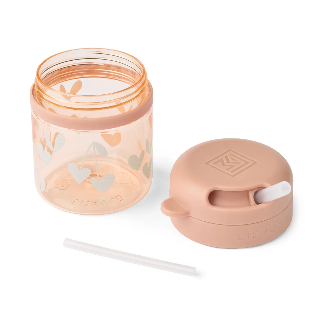 Pavia muki pillillä 28 cl, Sweethearts-pale tuscany Liewood