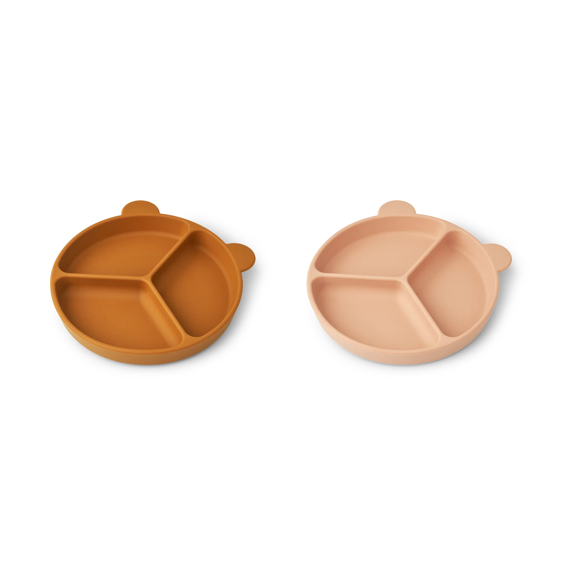 Stacy jaettu lastenlautanen 2-pack, Mustard-tuscany rose mix Liewood