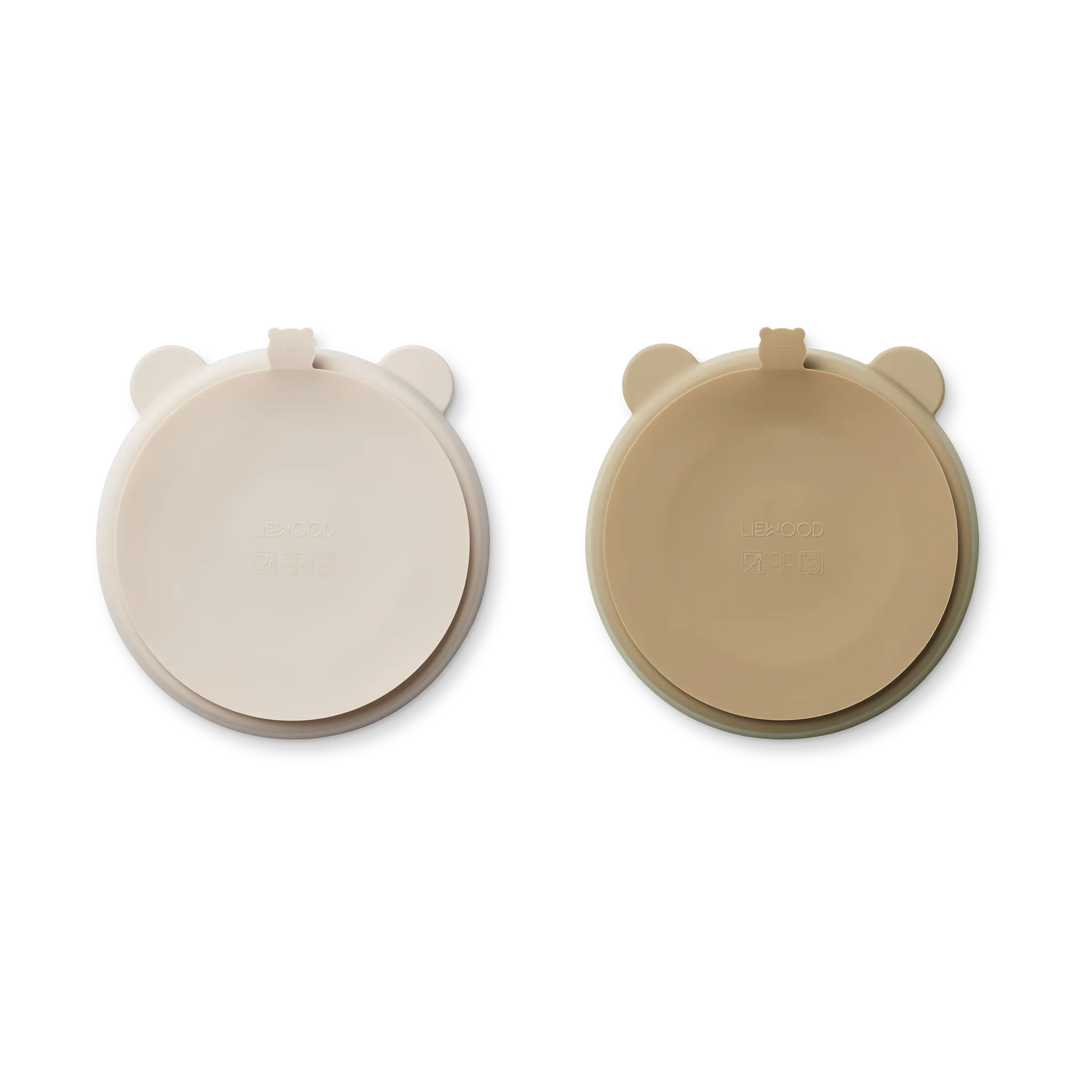Stacy jaettu lastenlautanen 2-pack, Sandy-Oat Liewood