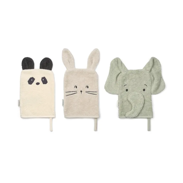 Sylvester pesulappu 3 osaa - Dove blue mix - Liewood