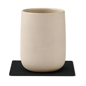 Buffalo lasinalunen, kaksipuolinen neliö 1 kpl - musta-luonnonväri - LIND DNA