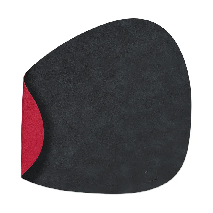 Cloud pöytätabletti kaksipuolinen curve L 1 kpl - Black-red, 44x37 cm - LIND DNA