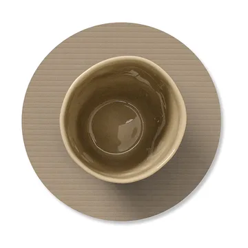 Corduroy lasinalunen - Savruskea, ympyrä - LIND DNA