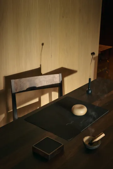 Corduroy lasinalunen square. - Musta muste - LIND DNA