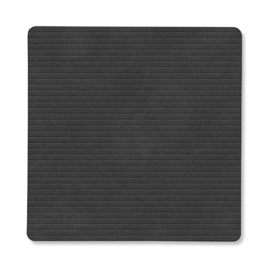 Corduroy lasinalunen square. - Musta - LIND DNA