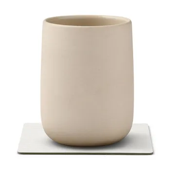 Corduroy lasinalunen square. - Puhdas valkoinen - LIND DNA