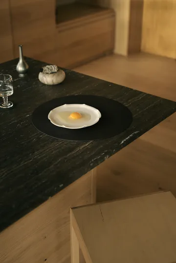 Corduroy pöytätabletti - Musta muste, ympyrä, L - LIND DNA