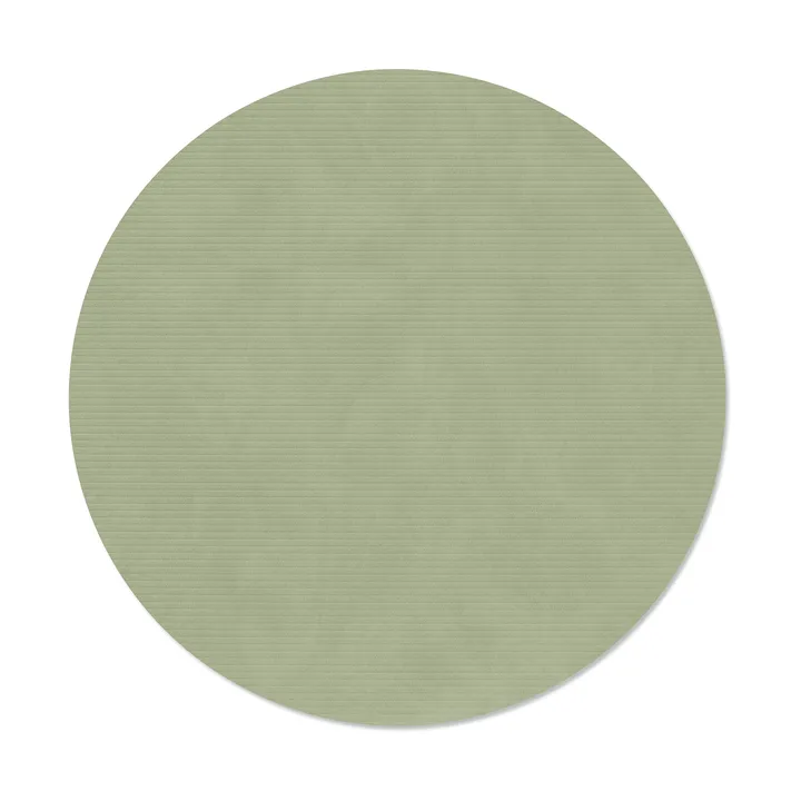 Corduroy pöytätabletti - Oliivinvihreä, ympyrä, L, Ø38 cm - LIND DNA