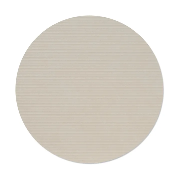 Corduroy pöytätabletti - Oyster white, ympyrä, L - LIND DNA