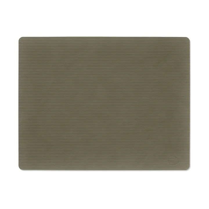 Corduroy pöytätabletti square L - Army Green, 45x35 cm - LIND DNA