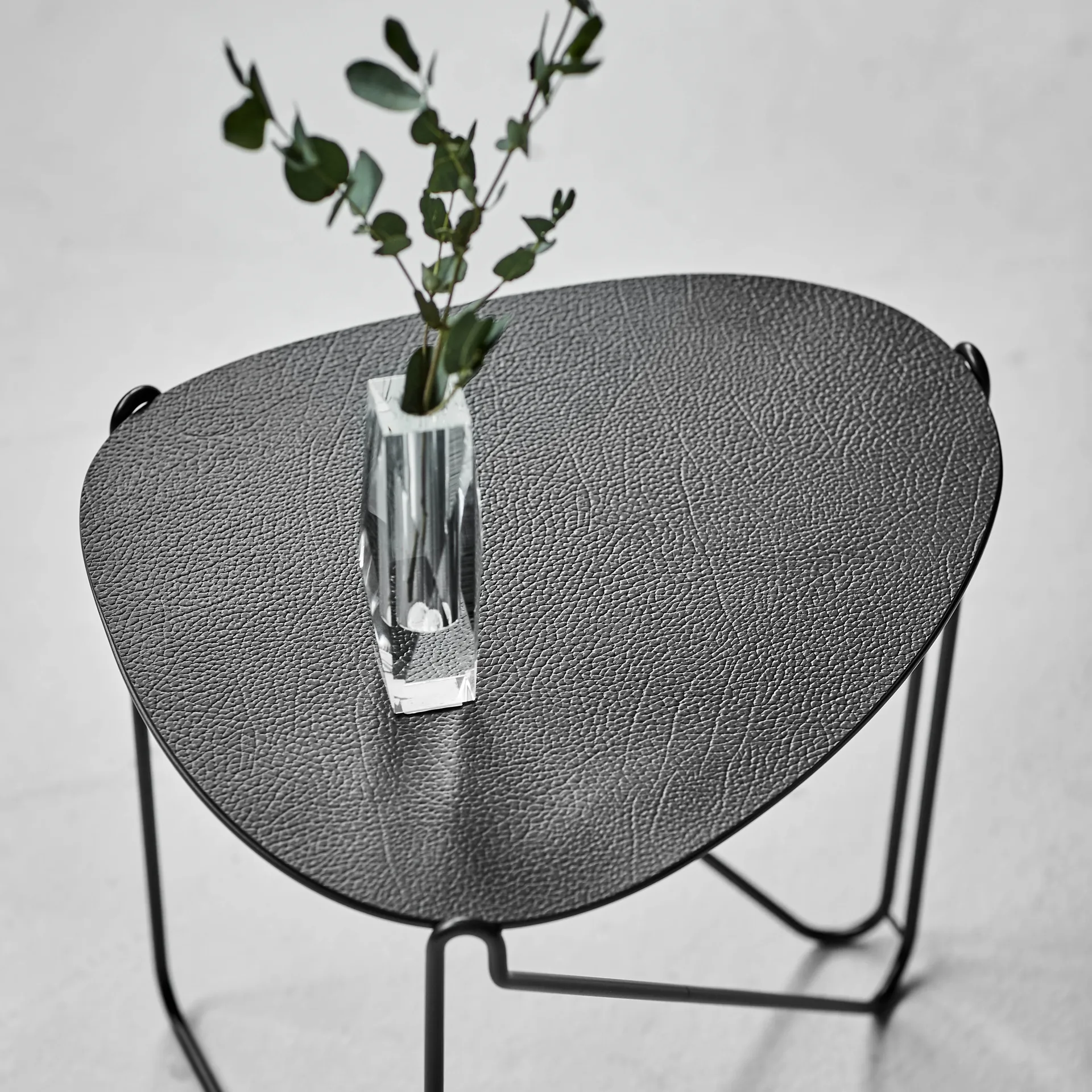 Curve Chameleon Hippo -sivupöytä, Black-anthracite LIND DNA