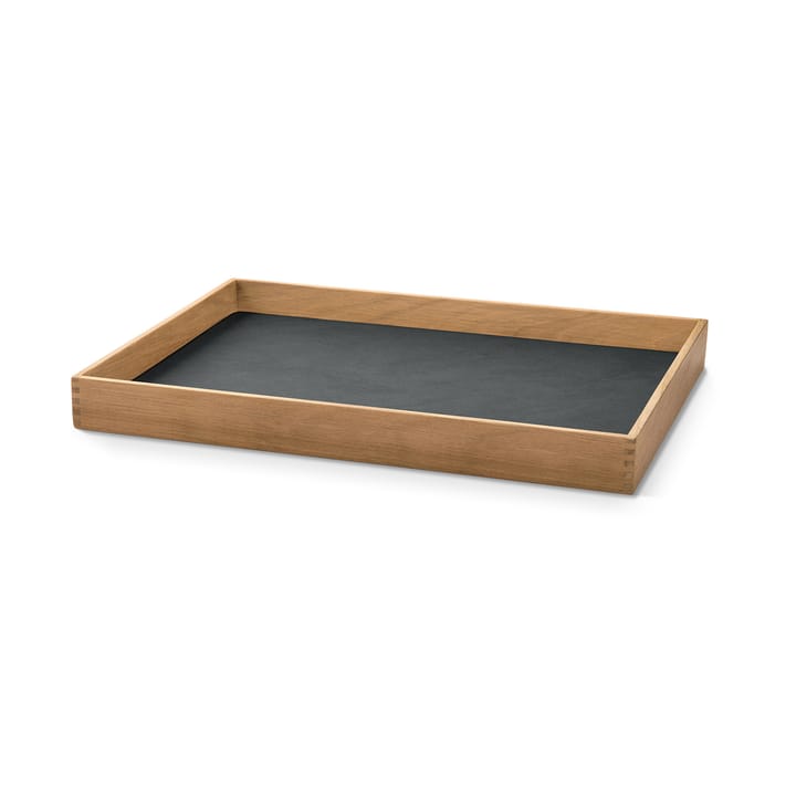 Even tiikkitarjotin square M - Nupo anthracite - LIND DNA