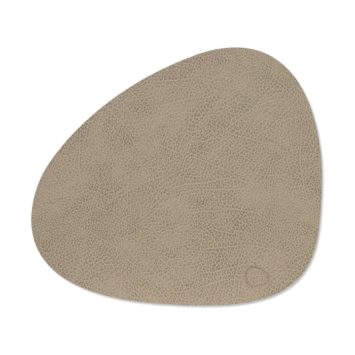 Hippo pöytätabletti curve M - Warm grey, 35x31 cm - LIND DNA