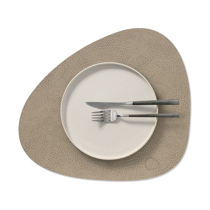 Hippo pöytätabletti curve M, Warm grey LIND DNA