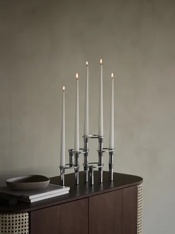 Lind Curve yhdisteltävä kynttilänjalka kromi - Triple - LIND DNA