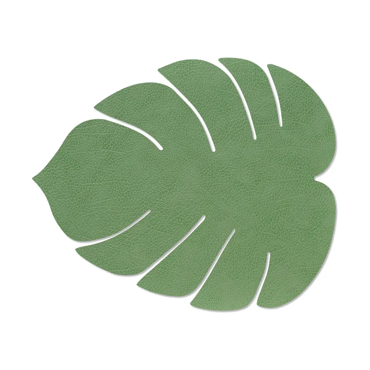 Monstera Leaf Hippo pöytätabletti L - Forest green, 42x35 cm - LIND DNA