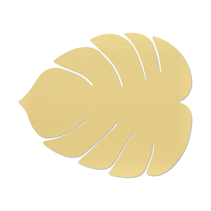 Monstera Leaf Hippo pöytätabletti L - Kulta, 42x35 cm - LIND DNA