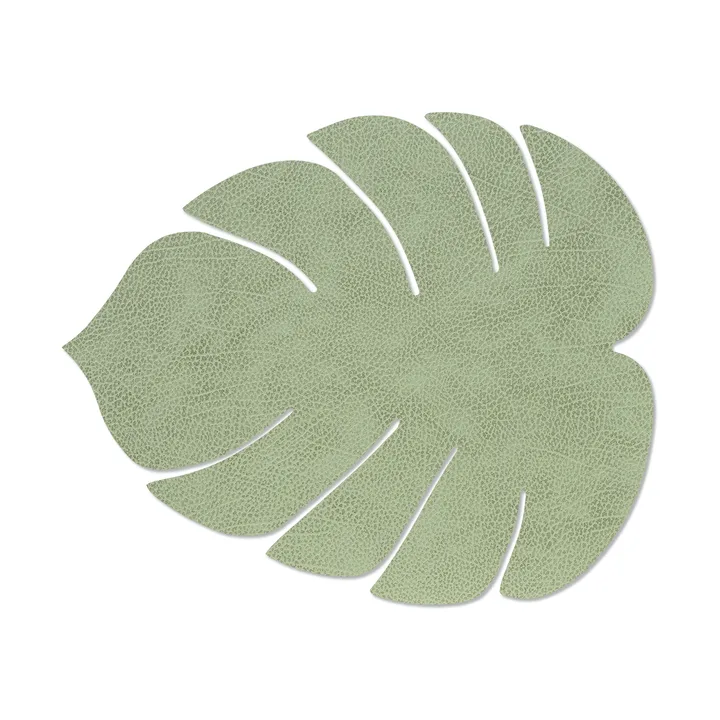 Monstera Leaf Hippo pöytätabletti L - Oliivinvihreä, 42x35 cm - LIND DNA