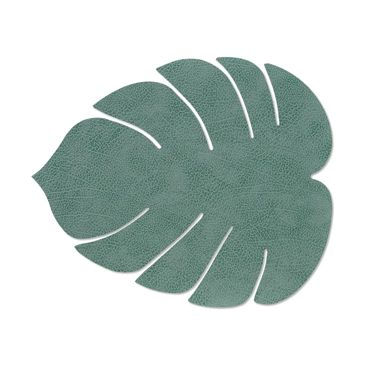 Monstera Leaf Hippo pöytätabletti L - Pastellinvihreä, 42x35 cm - LIND DNA