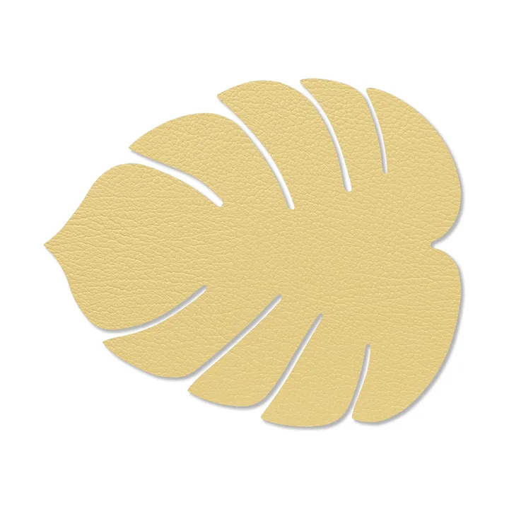 Monstera Leaf Hippo pöytätabletti S - Kulta, 26x22 cm - LIND DNA