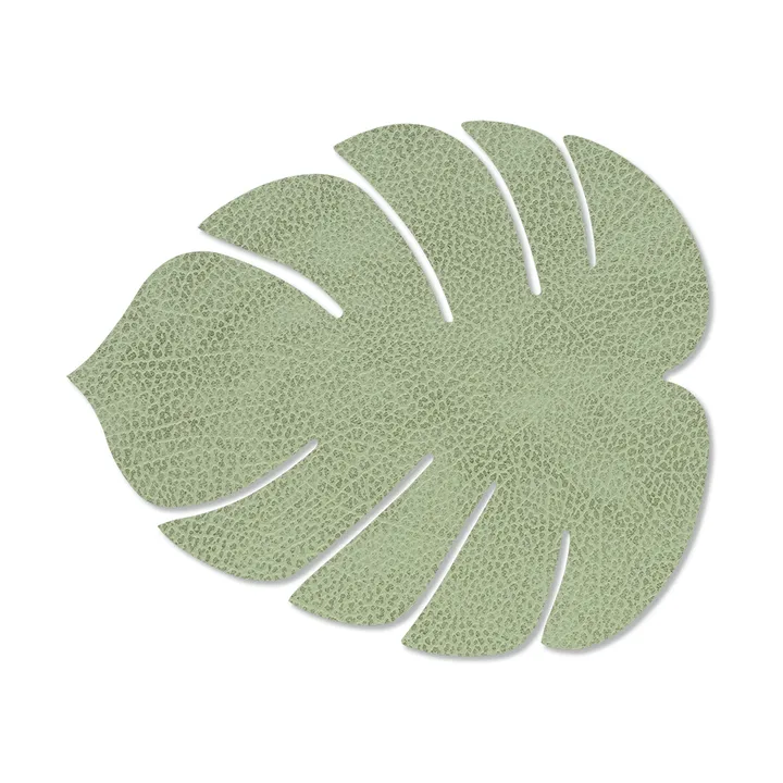 Monstera Leaf Hippo pöytätabletti S - Oliivinvihreä, 26x22 cm - LIND DNA