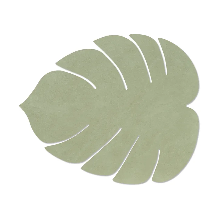 Monstera Leaf Nupo pöytätabletti L - Oliivinvihreä, 42x35 cm - LIND DNA