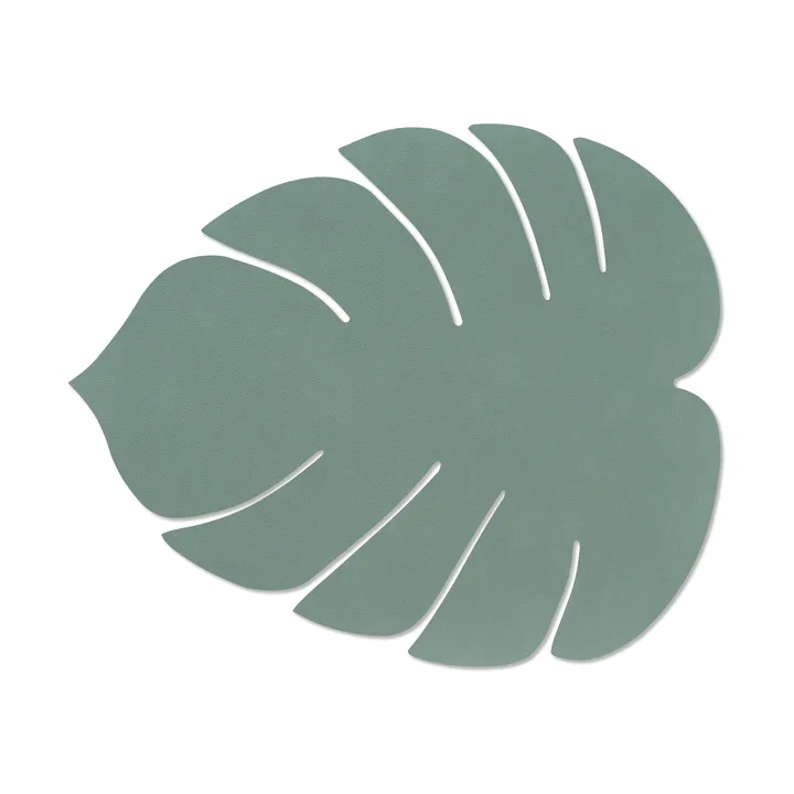 Monstera Leaf Nupo pöytätabletti L - Pastellinvihreä, 42x35 cm - LIND DNA