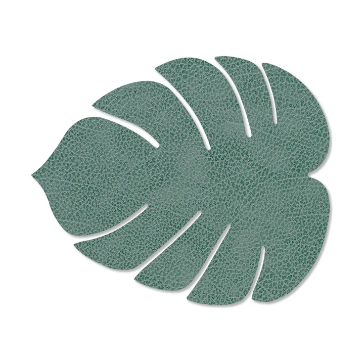 Monstera Leaf Nupo pöytätabletti S - Pastellinvihreä, 26x22 cm - LIND DNA