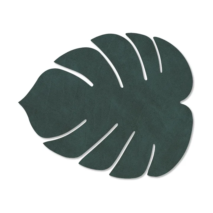 Monstera Leaf Nupo pöytätabletti S - Tummanvihreä, 26x22 cm - LIND DNA