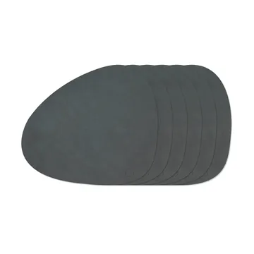 Nupo Curve pöytätablettisetti - Antrasiitti, 6 kpl, 44x37 cm - LIND DNA