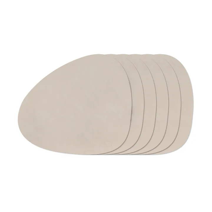 Nupo Curve pöytätablettisetti - Oyster White, 6 kpl - LIND DNA
