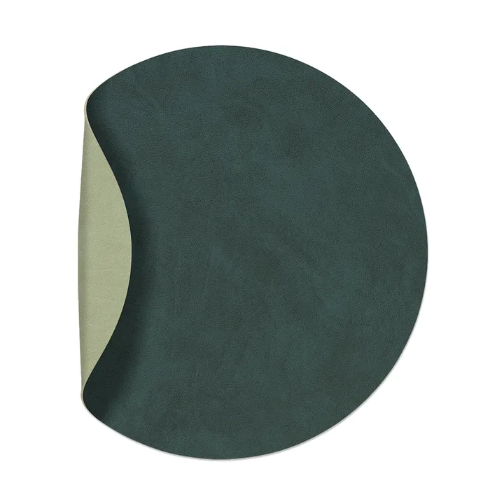 Nupo pöytätabletti circle kaksipuolinen M 1 kpl - Dark green-olive green, Ø30 cm - LIND DNA