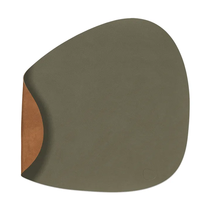 Nupo pöytätabletti käännettävä curve L 1 kpl - Army green-nature, 44x37 cm - LIND DNA