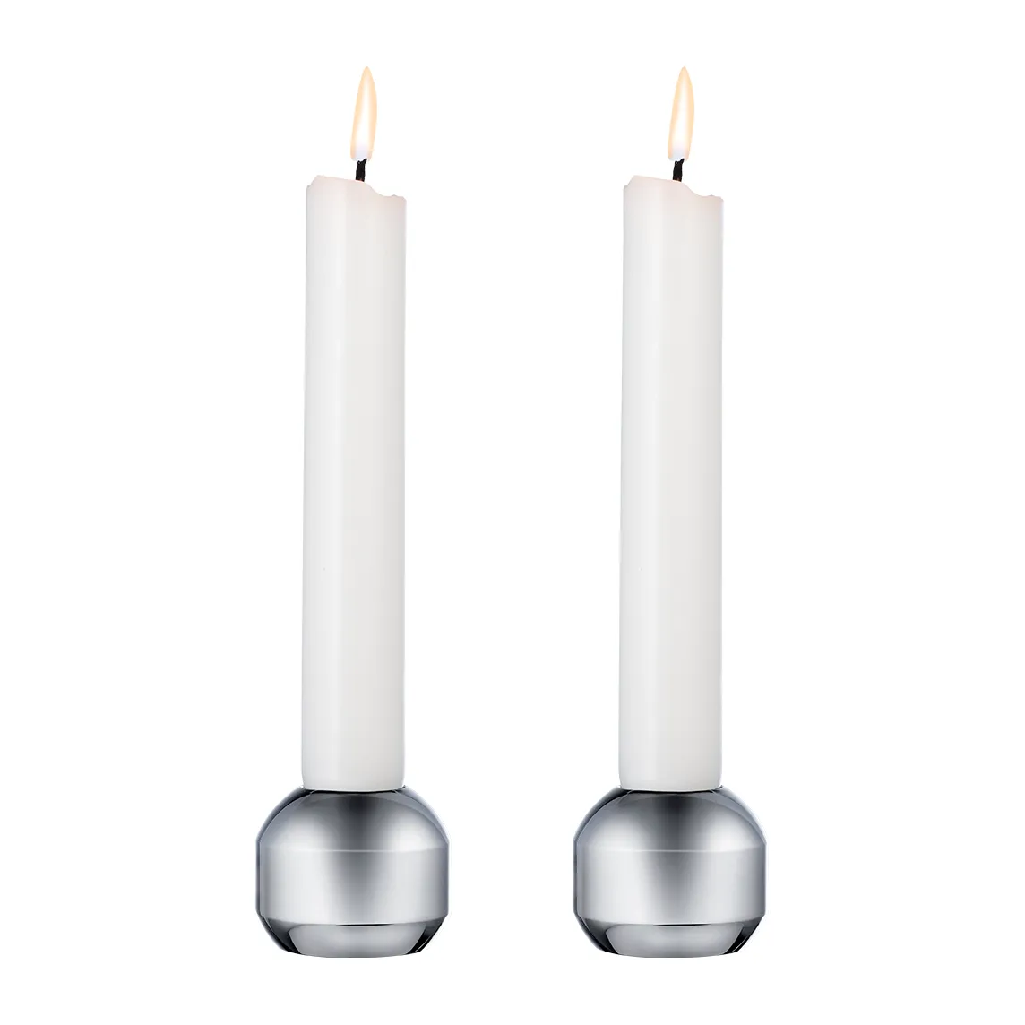 Silhouette kynttilänjalka 34 2-pakkaus, Chrome LIND DNA