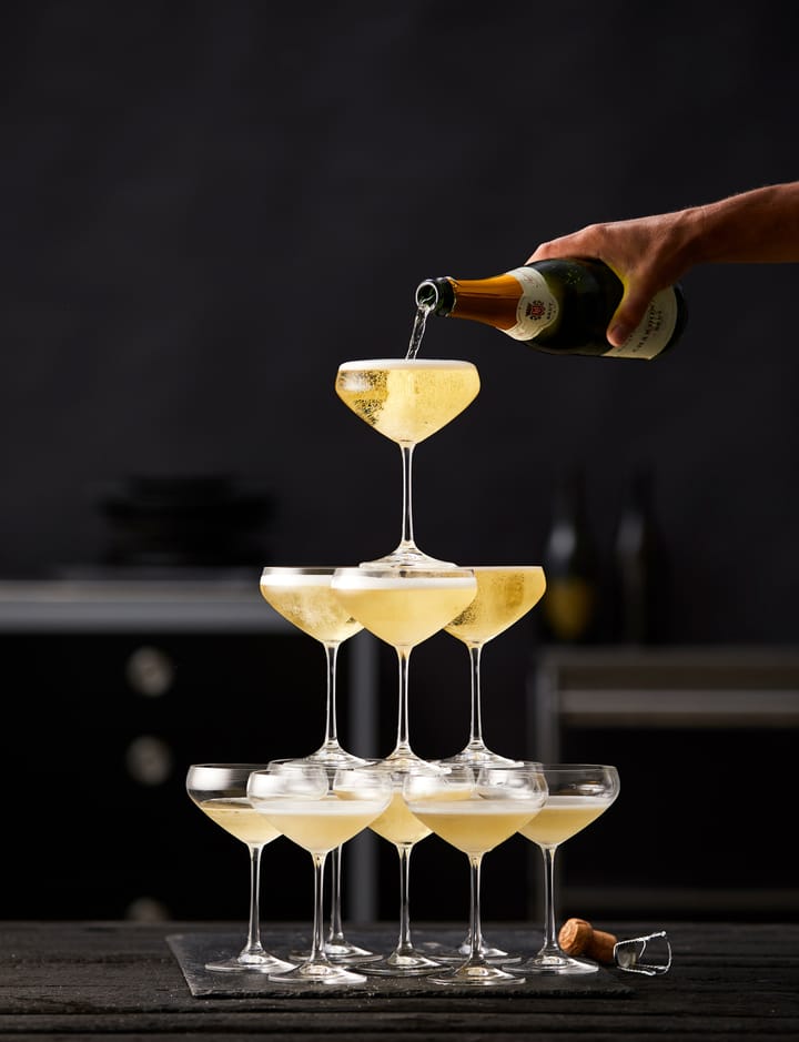 Juvel samppanjalasi coupe 34 cl 4-pakkaus, Kristalli Lyngby Glas
