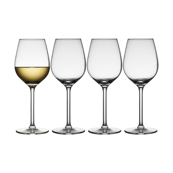 Juvel valkoviinilasi 38 cl 4-pakkaus - Kirkas - Lyngby Glas