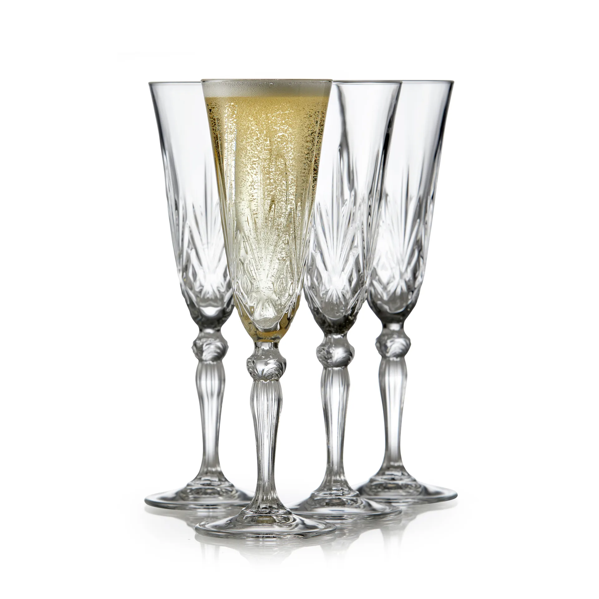 Melodia samppanjalasi 16 cl 4-pakkaus, Kristalli Lyngby Glas